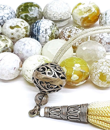 Roloi Komboloi Agate Worry Beads Multicolour 34cm