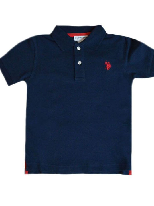 Polo pentru copii Cu mânecă scurtă Negru
