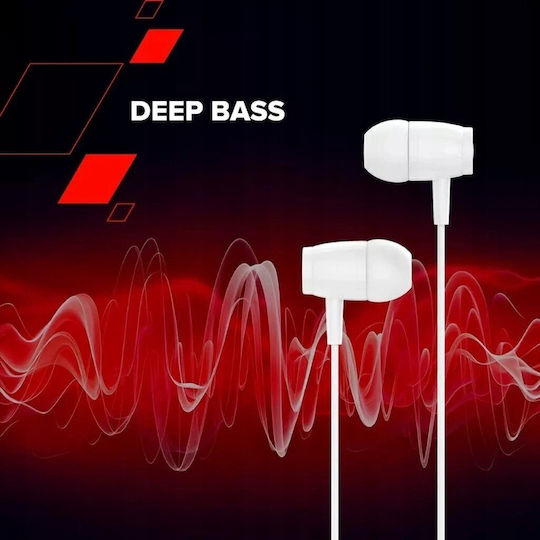 Canyon CNS-CEP5W In-ear Handsfree Ακουστικά με Βύσμα USB-C Λευκό
