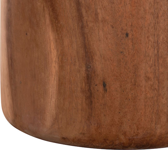 Hocker Für das Wohnzimmer Hölzernes Tobi Natural 39x39x42cm