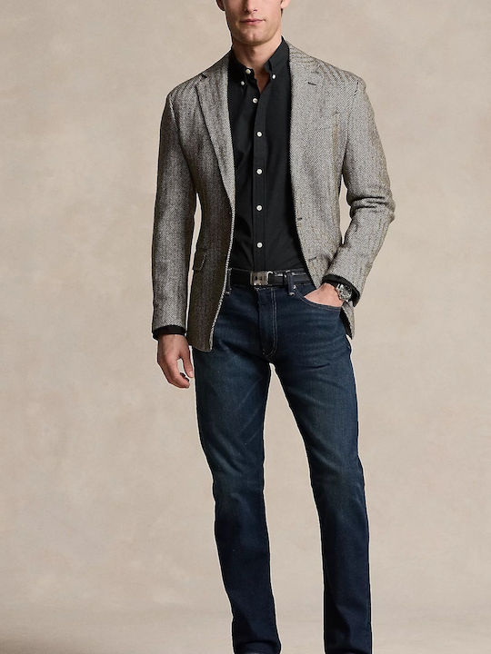 Long-sleeved Cotton Shirt Black