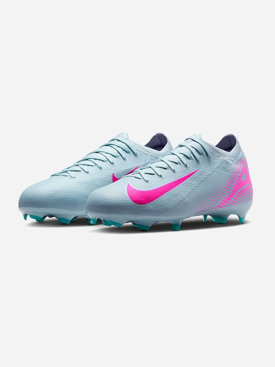 Mercurial Vapor 16 Pro FG Kids Soccer Cleats Molded Outsole Light Blue