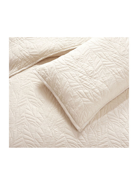 Liolios Home Подредба Покривало King Size Бежов 260x240см 3бр