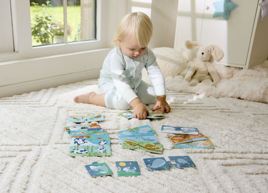 Wooden Kids Puzzle Animals Mum & Baby for 1+ Years 36pcs Hape