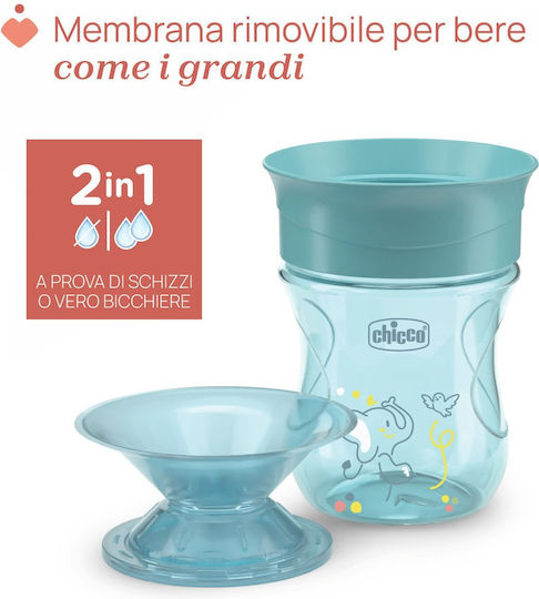 Chicco Baby Cup Perfect made of Plastic Blue 200ml for 12m+m+