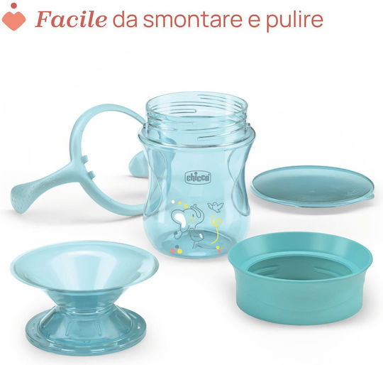 Chicco Baby Cup Perfect made of Plastic Blue 200ml for 12m+m+