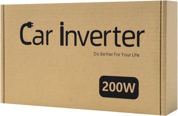 Powertech Car Inverter Modified Sinewave 200W to Converter 12V DC in 220V AC with 4xUSB
