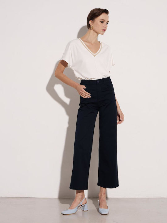 Dama Tesatura Pantaloni Black