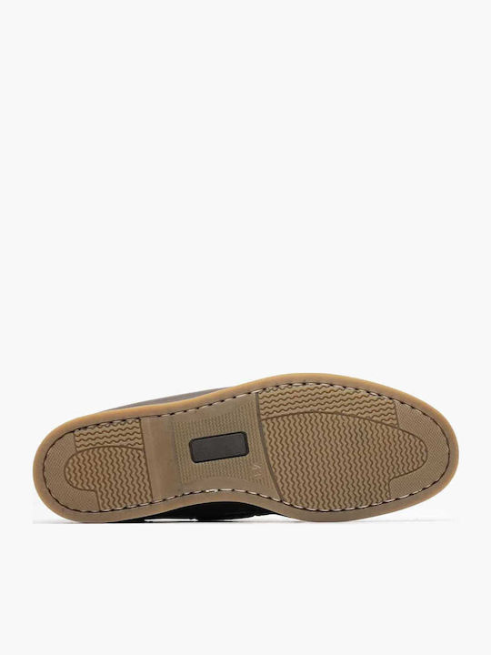 Δερμάτινα Ανδρικά Boat Shoes σε Καφέ Χρώμα