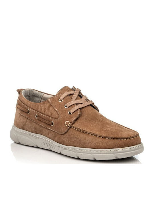 Leder Herren Mokassins in Braun Farbe