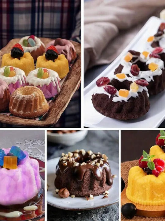 Φόρμα Ζαχαροπλαστικής για Cupcakes/Muffins από Σιλικόνη 26x17x3εκ.