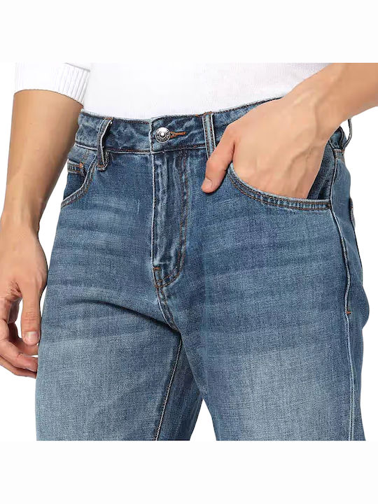 Men's Jeans Pants with Slim Fit Blue