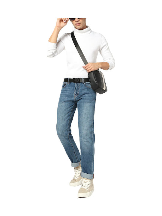 Men's Jeans Pants with Slim Fit Blue