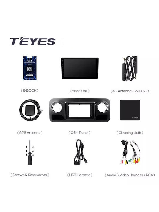 Teyes Car Audio System for Mercedes-Benz Sprinter Dodge Journey 2019-2023 (Bluetooth/USB/WiFi/GPS/Apple-Carplay/Android-Auto) with Touch Screen 10.2"