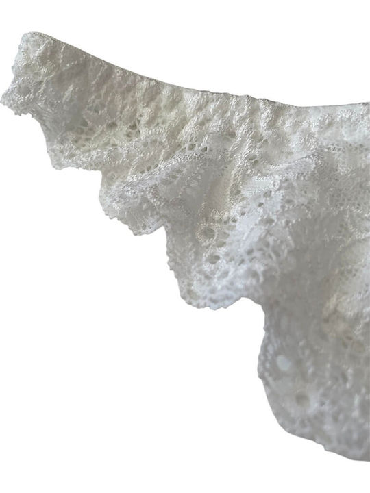 Women's Brazil with Lace White
