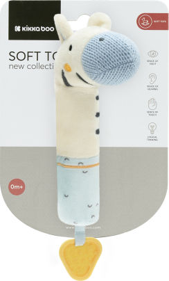 Kikka Boo Rattle with Teething Toy Stripy Friends for 0++ Months
