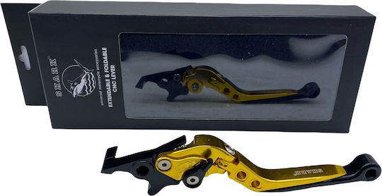 Shark Racing Bremshebel für Motorräder Einstellbar für Yamaha CRYPTON-X135 Gold 32201519