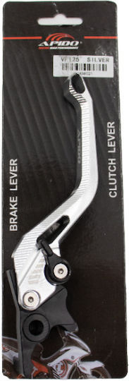 Apido Motorcycle Brake Lever Adjustable for Sym VF 125 Silver 34838021
