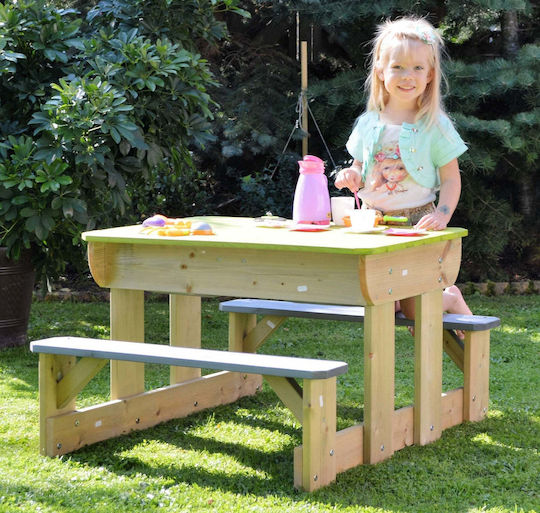 Wendi Toys Tischchen aus Holz Grün