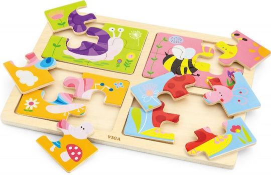 Wooden Kids Puzzle 16pcs Viga Toys