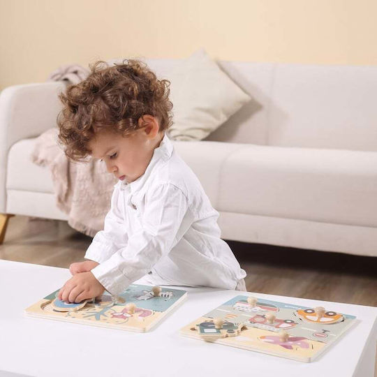Ξύλινο Παιδικό Puzzle Σφηνώματα Viga Toys