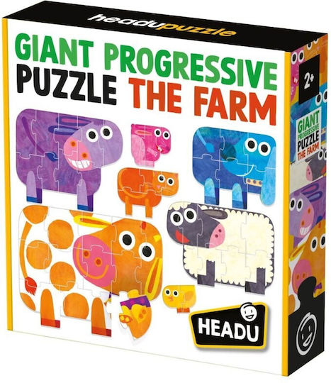 Kinderpuzzle On Farm Headu