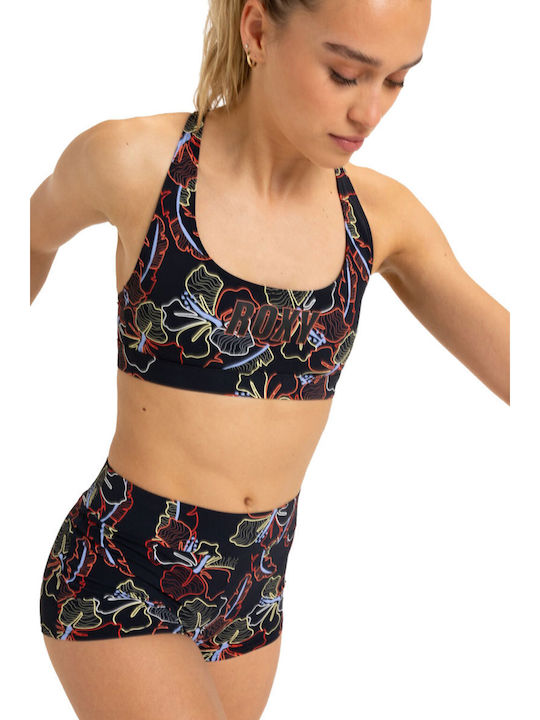 Active Bikini Μπουστάκι Anthracite Athletic Hibiscus