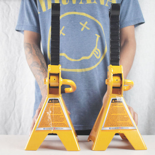 Ingco Set Car Support Stands for Vehicles with Lifting Capacity up to 3 Tons