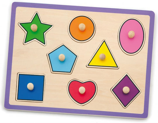 Ξύλινο Παιδικό Puzzle Σφηνώματα Viga Toys