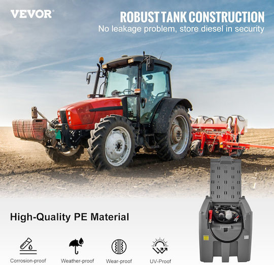 Pompă portabilă pentru transfer de motorină Vevor 440 L Debit 40 L/min Pompă 140w 12v/dc