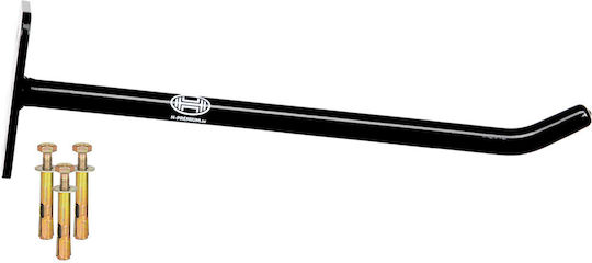 Set suport perete pentru anvelope Heyner, suport jante, 4 piese, inclusiv 12 șuruburi de expansiune M8, 3x4 suport perete pentru anvelope auto, depozitare jante auto