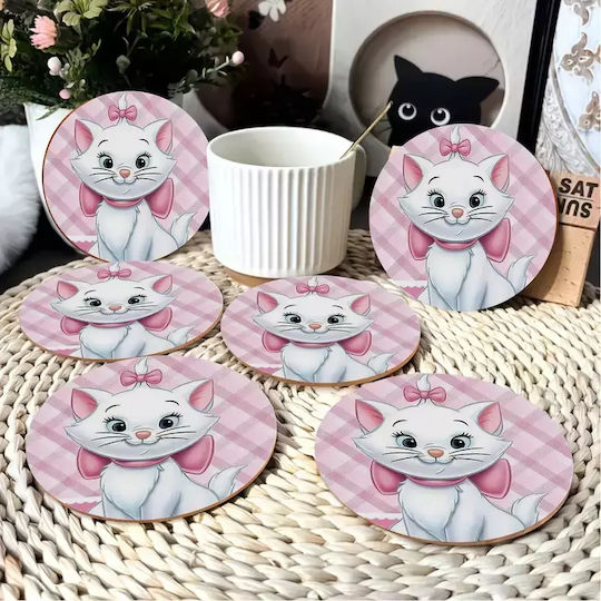 Wooden Coaster Marie Aristocats