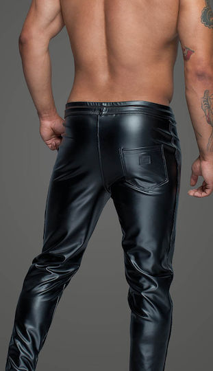 Noir Handmade Look Trousers Black