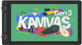 Huion Kamvas 16 GEN 3 Stylus pen with Display QHD 15.8"