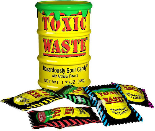 Toxic Waste Ξινές Καραμέλες Διάφορες Γευσεις 42γρ Tox106