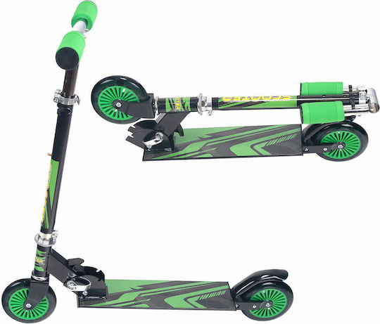 Action One Kids 2-wheel Foldable Scooter Fusion Stripes Green