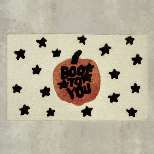 Nima Halloween Blackorange Kids Rug Bej 70x110cm