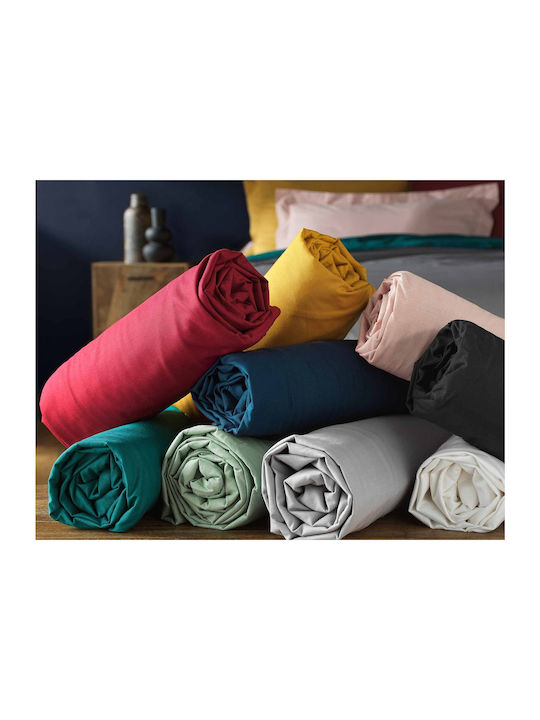 Sheet Super-Double with Elastic 160x200+30cm. L-c Lina Black
