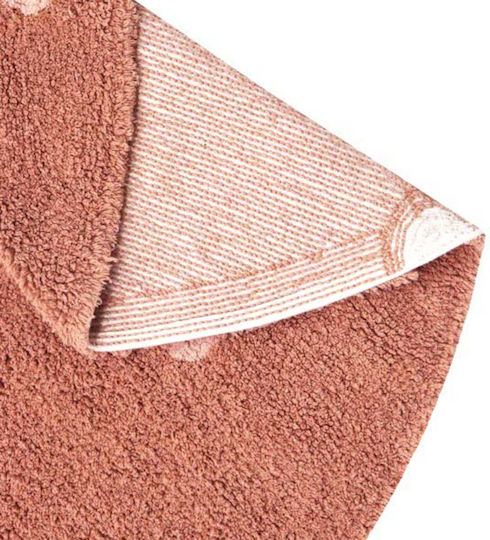 Lorena Canals Dot Παιδικό Χαλί Chestnut Στρογγυλό με Διάμετρο 140cm