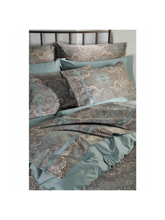Down Town Home Sheet Sets King Size 305x310cm. 833 Petrol Blue 4pcs