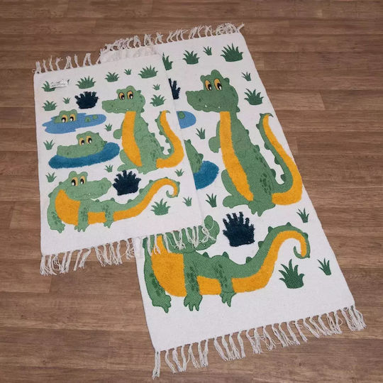 Viopros Παιδικό Χαλί Λευκό 60x90cm