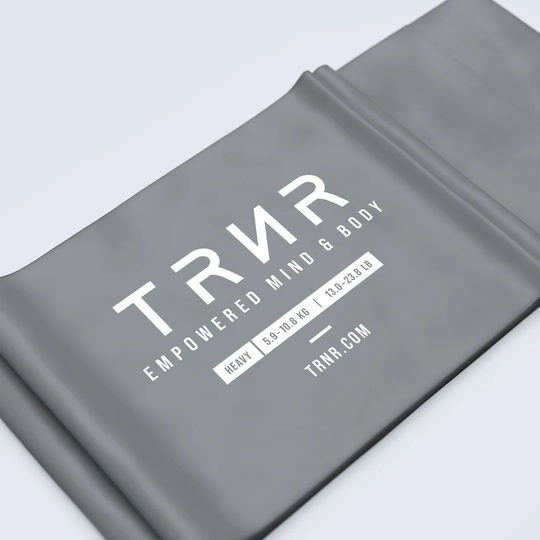 TRNR Ελαστικός Ιμάντας Γυμναστικής Σκληρός Γκρι 1.5m