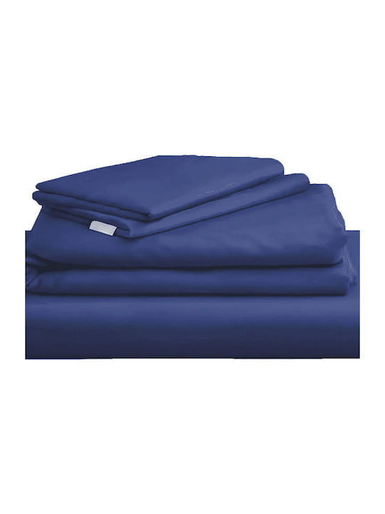 Ariete Sheet Sets Queen 240x270cm. Navy Blue 4pcs