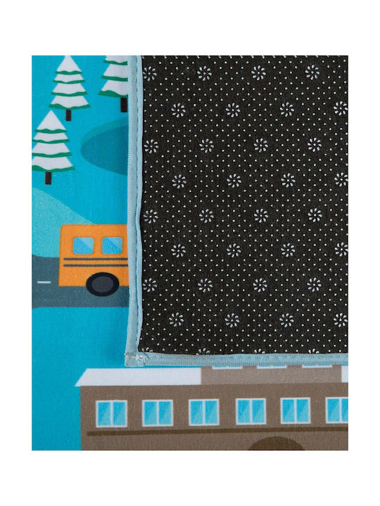 Beliani Παιδικό Χαλί Cars Μπλε 80x150cm
