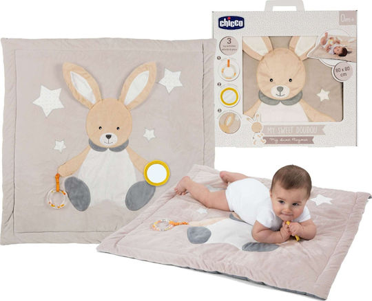 Chicco Χαλάκι Δραστηριοτήτων My Sweet Doudou Mat Bunny Ek Μπεζ 80x80cm