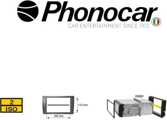 Phonocar Κιτ Εγκατάστασης 2 Din Μαύρο για Volvo XC 90 2015