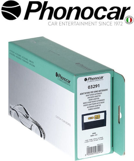 Phonocar Πρόσοψη 2 Din Μαύρο για Skoda Fabia 2007