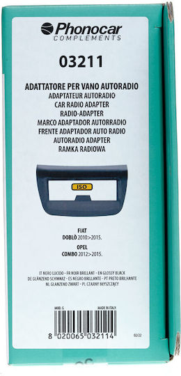 Phonocar Πρόσοψη 2 Din για Fiat Doblo 2010-2015