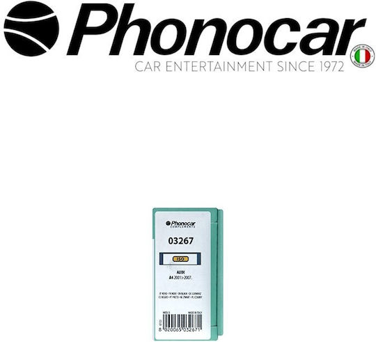 Phonocar Πρόσοψη 1 Din για Audi A4 2001-2007