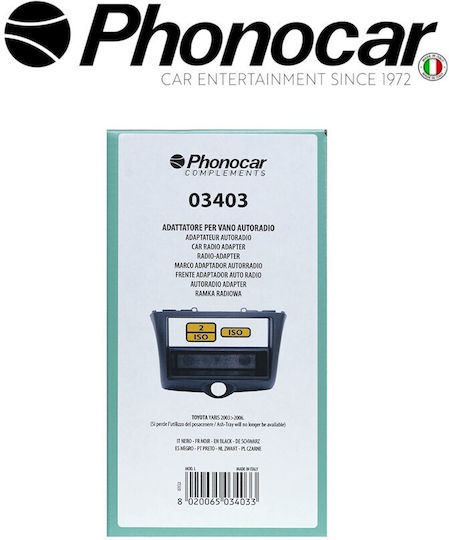 Phonocar Πρόσοψη 1 Din / 2 Din για Toyota Yaris 2003-2006